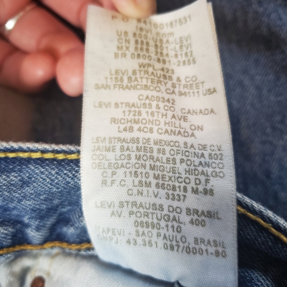 Mens Levi's 501 Button Fly Jeans - Picture 9 of 10